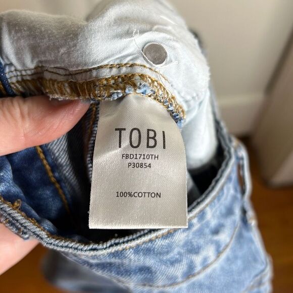 TOBI Vintage Wash Distressed jeans Size 26 - Picture 7 of 7